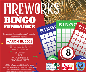 FIreworks bingo fundraiser